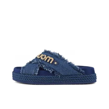 MOU Slide Slippers Women's Denim