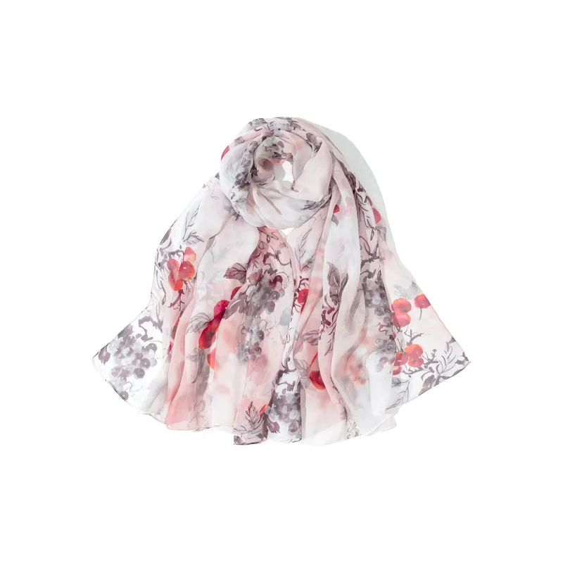 Shanghai Story 100% Mulberry Silk Silk Scarves Women's Elegance In Bloom Gift Box Set-1