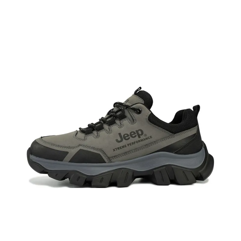 Jeep Slip Resistant Low Top Hiking Shoes Men's-8