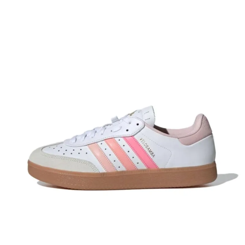 Adidas Velosamba Leather Cloud White Sandy Pink Gold Metallic Women's-0