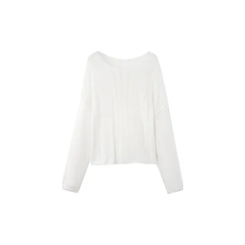 TKY SHOP Knitwear Women's Iridescent White