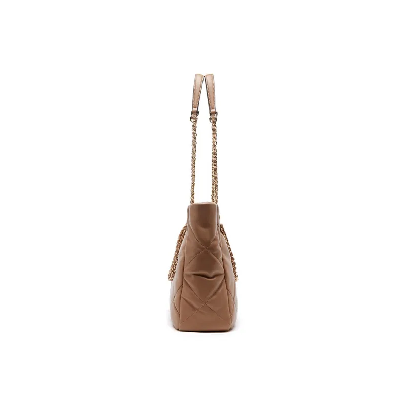 Montagut Sheepskin M Zip Tote Bag, Shoulder Bag Women's Black/Ecru/Yellow/Light Green/Stone Gray/Acorn/Ice Coffee-27