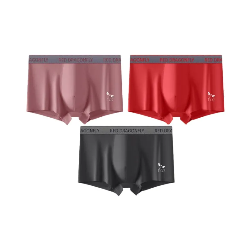 RED DRAGONFLY Cotton Panties Men's 4 Piece Gift Box Sets-14