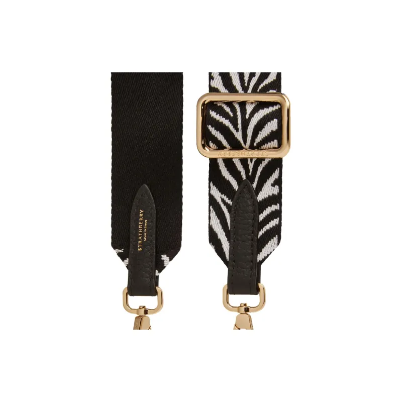 Strathberry Fabric Bag Straps Women's Zebra Print-1
