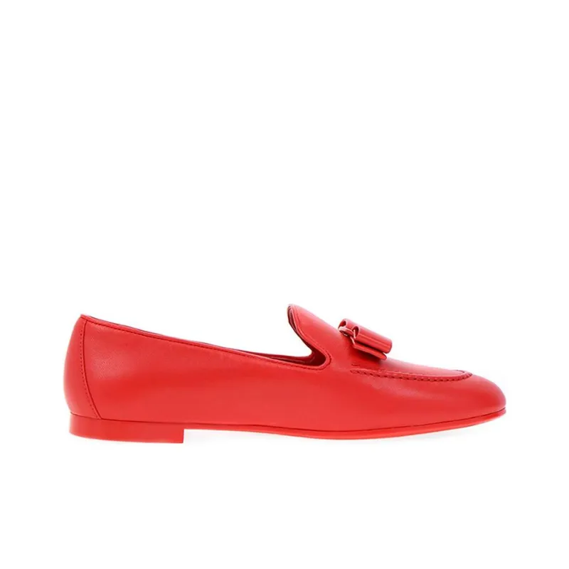FERRAGAMO Casual Single Shoes Women's Red-4