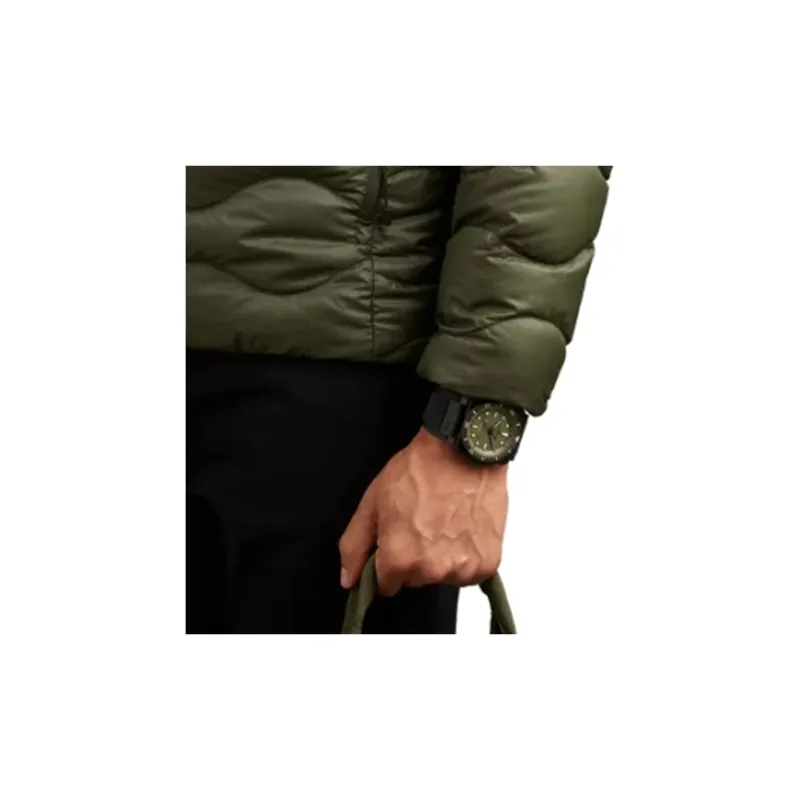 BELL & ROSS Automatic Mechanical Movement Unisex Watch 42mm Green Dial Ceramic Watch Case Rubber Fabric Strap-1