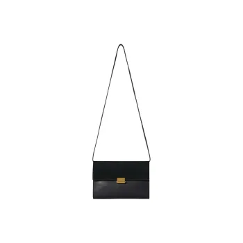 THE ROW Calfskin Suede Envelope Bag Shoulder Bag Crossbody Bag Women's Black