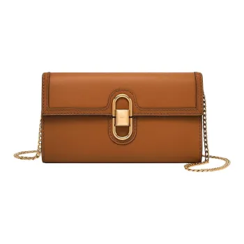 FOSSIL Leather Crossbody Bag Shoulder Bag Regular Women's Brown