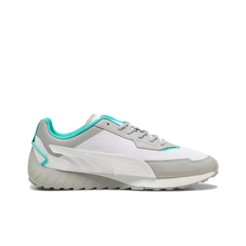 PUMA Mercedes AMG Petronas F1® Anti Slip Wear Resistant Low Top Casual Running Shoes Men's White Gray-1