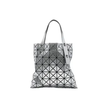ISSEY MIYAKE Polyester Tote Bag, Shopping Bag, Handbag Women's Silver
