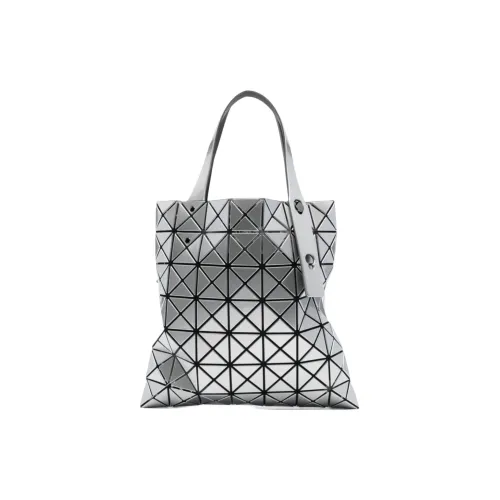 ISSEY MIYAKE Polyester Tote Bag, Shopping Bag, Handbag Women's Silver