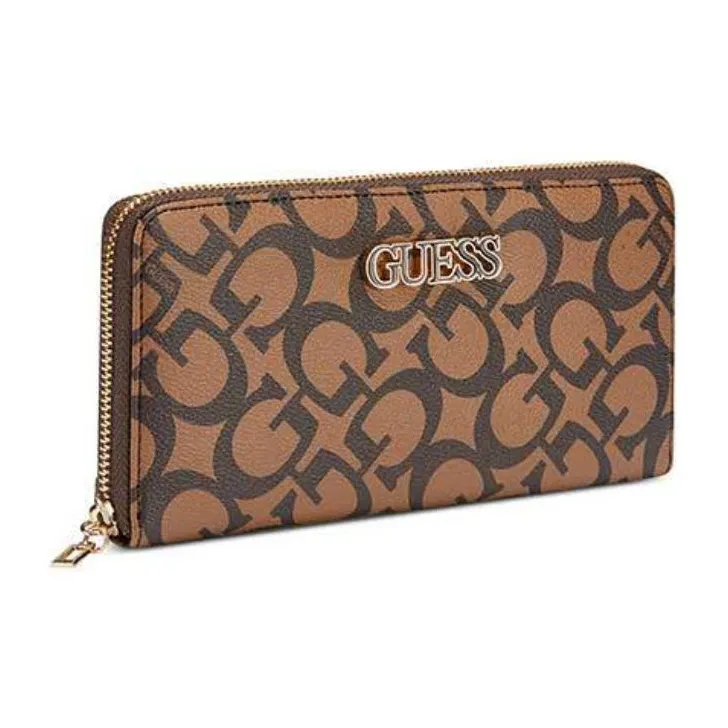 GUESS Coated Canvas Wallet Medium Size Women's Cocoa-1