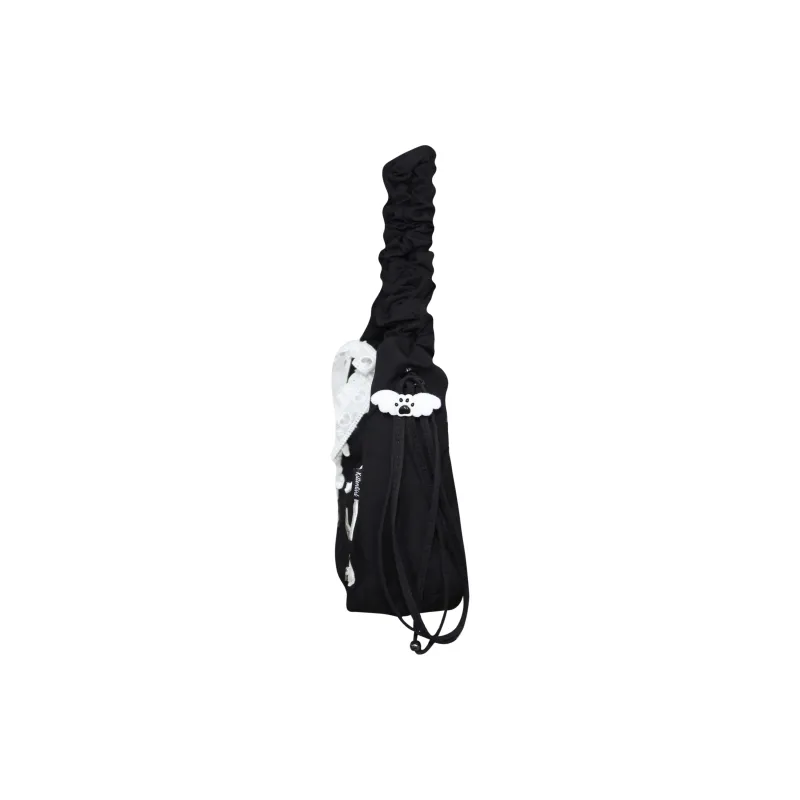 Adidas Originals Fabric Cloud Bag Shoulder Bag Handbag Shoulder Bag Mini Women's Black White-2