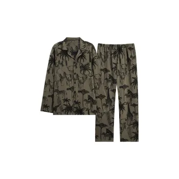 DAMOS·LOVE Pajama Set Men's Dark Green