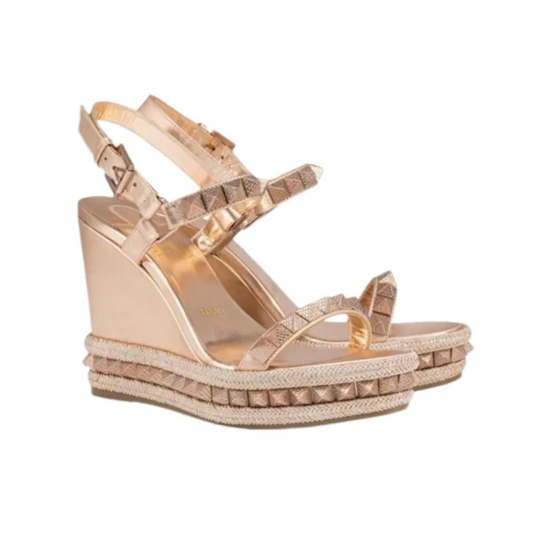 Christian Louboutin Pyraclou 110mm Wedge Sandals Women's-3