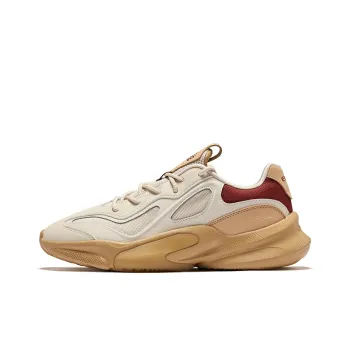 Erke Boundary 2V2 Height Increasing Coverage Low-Top Casual Shoes Men's Warm Linen Unisex Beige Camel