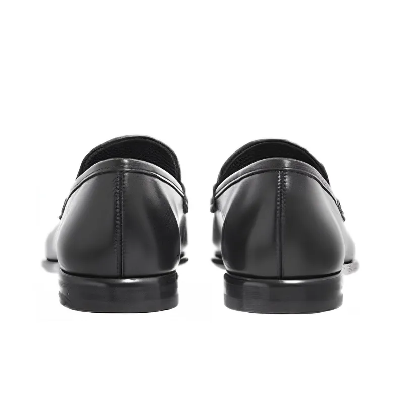 FERRAGAMO Crocodile-Embossed Leather Loafers-4