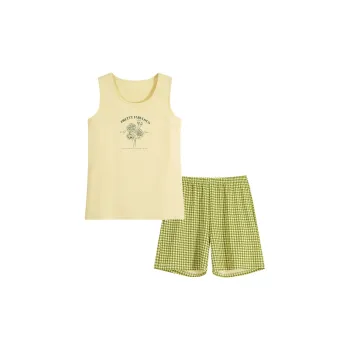 MIIOW Cool One Summer Series Pajama Set Women's Light Yellow