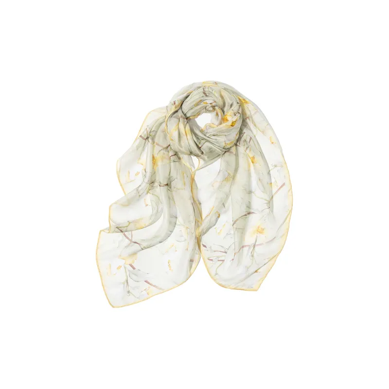 Shanghai Story 100% Mulberry Silk Scarves Women's Spring Song Like A Dream Gift Box Set-25