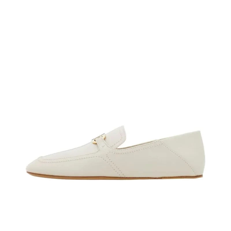 FERRAGAMO Logo plaque Leather Loafers-0