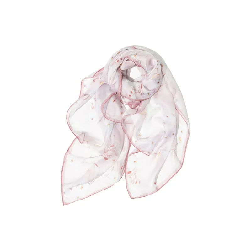 Shanghai Story 100% Mulberry Silk Scarves Women's Spring Song Like A Dream Gift Box Set-5