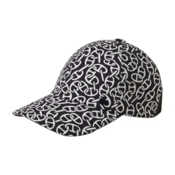 HERMES Polyamide Baseball Caps Women's Black