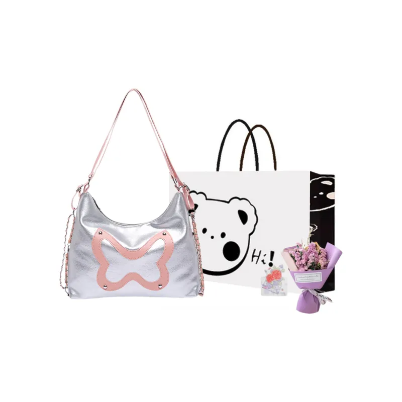 NX DOUGHNUT PU Backpack Regular Women's Black/White/Silver-20