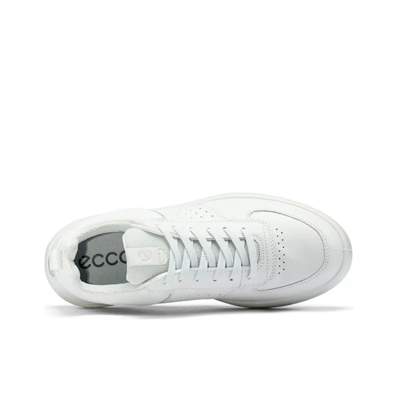 Ecco Street 720 Series Low Top Skateboard Shoes Women's White-4