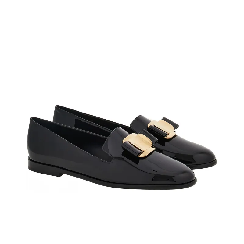 FERRAGAMO New Vara Leather Loafers-2