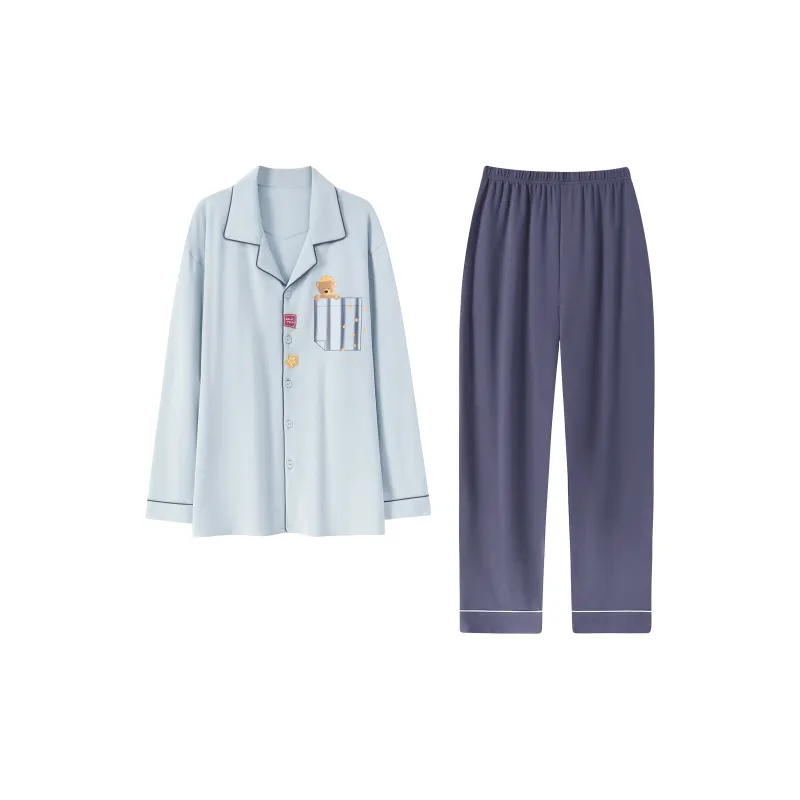 WANANNI Pajama Set Men's Sky Blue-0