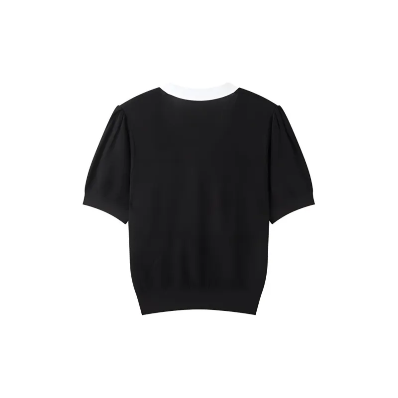 TKY SHOP Knitwear Women's Simple Black-1