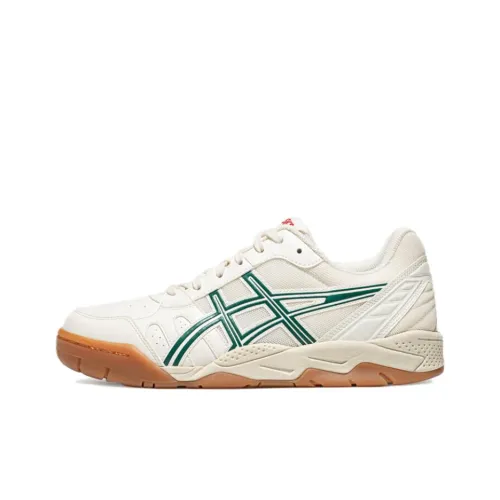 Asics Tennis Shoes Unisex Low-Top Milk White/Green