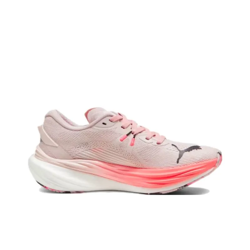 PUMA Deviate NITRO 3 Anti Slip Wear Resistant Low Top Running Shoes Women's Pink-1
