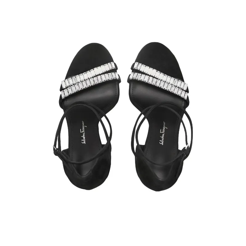 FERRAGAMO One Strap Sandals Women's Black-2