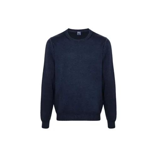 FEDELI Sweaters Men Royal Blue