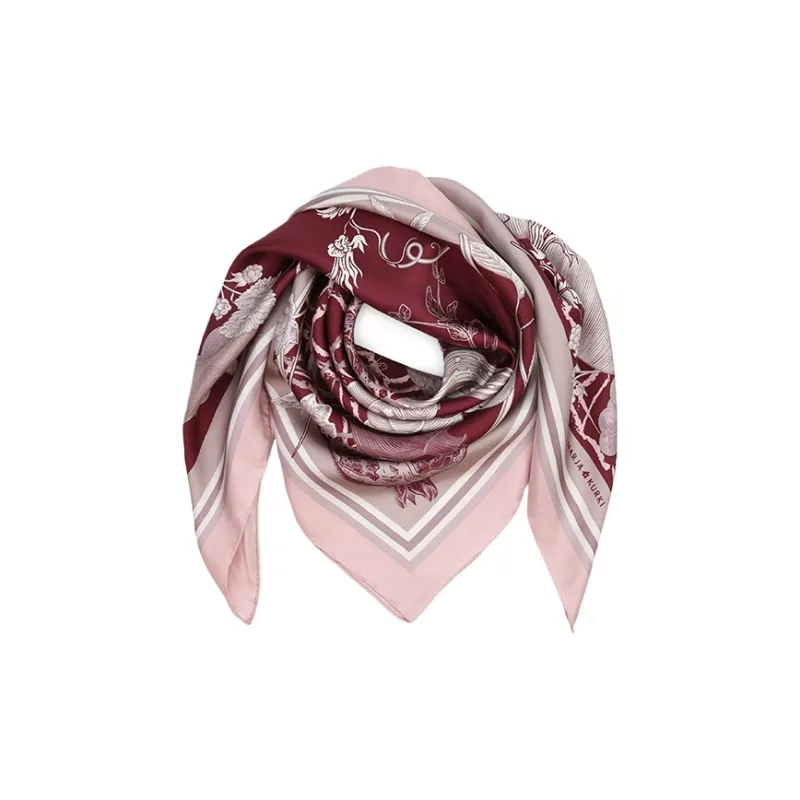 MARJAKURKI Silk Scarves Women's-5