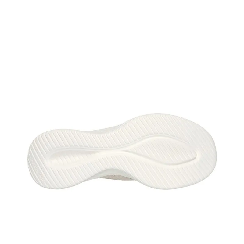 Skechers Ultra Flex 3.0 Anti Slip Wear Resistant Low Top Casual Shoes Women's White Gold-3