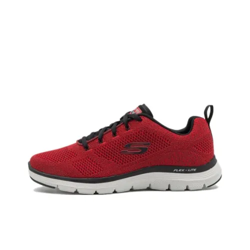 Skechers Flex Advantage 4.0 Casual Shoes Men Low-Top Red/Black