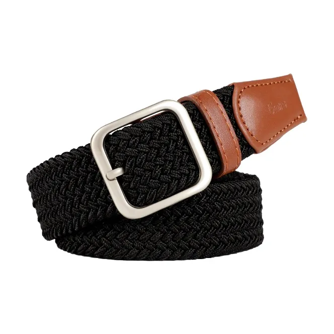 15 MINS Button-Front Canvas Casual Trendy Student Jeans With Belt Fabric Belt Unisex Multiple Colors Width 3.35cm-2
