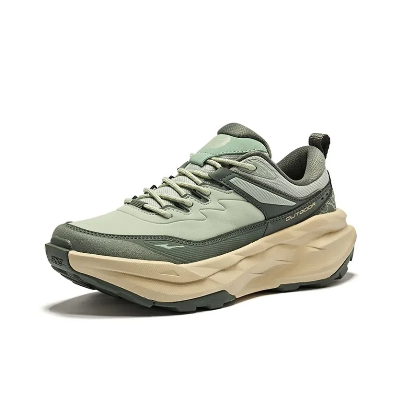 Erke Dragon Flying Phoenix Dancing 2 Height Increasing Coverage Low-Top Casual Shoes Men's Green Gray Stone Green-2