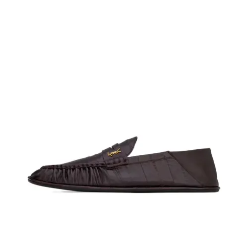 SAINT LAURENT LE Loafers Men's Brown