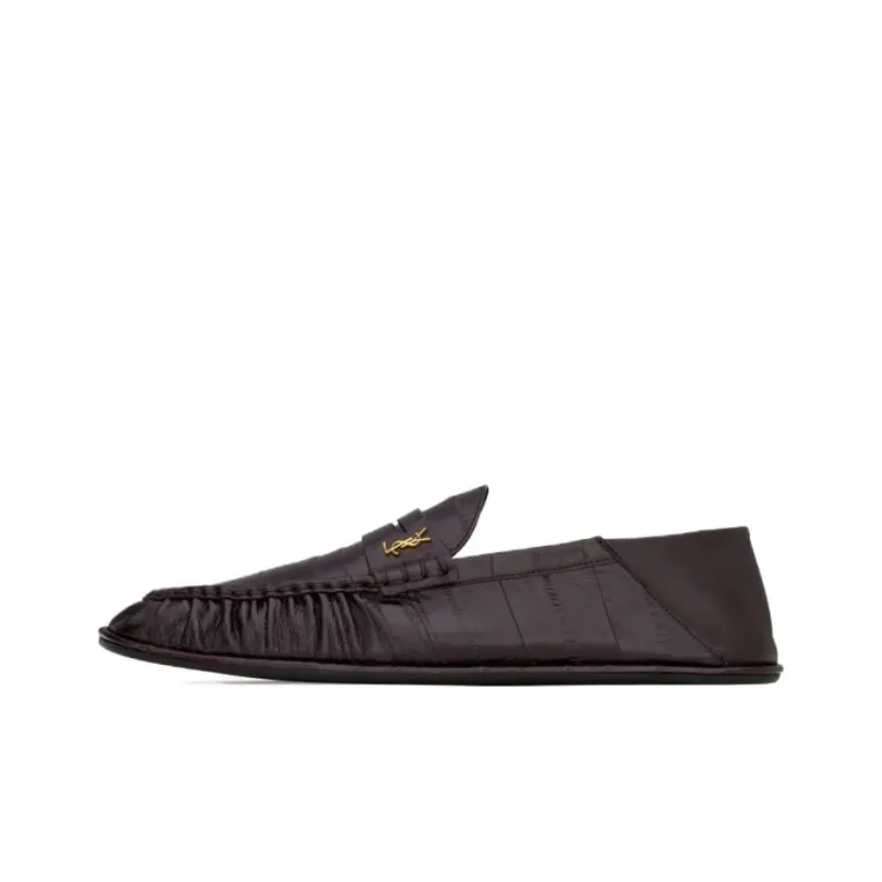 SAINT LAURENT LE Loafers Men's Brown-0