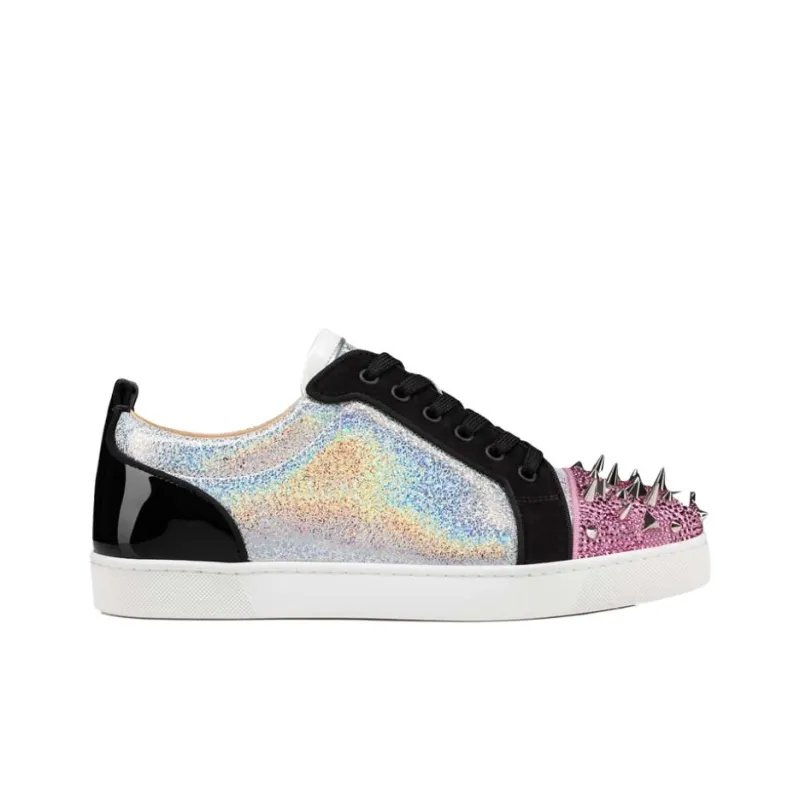 CL LUBOTING Stylish Skateboarding Shoes Men's Silver Pink-1