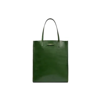 THE BRIDGE Leather Tote Bag Shopping Bag Handbag Women's Green