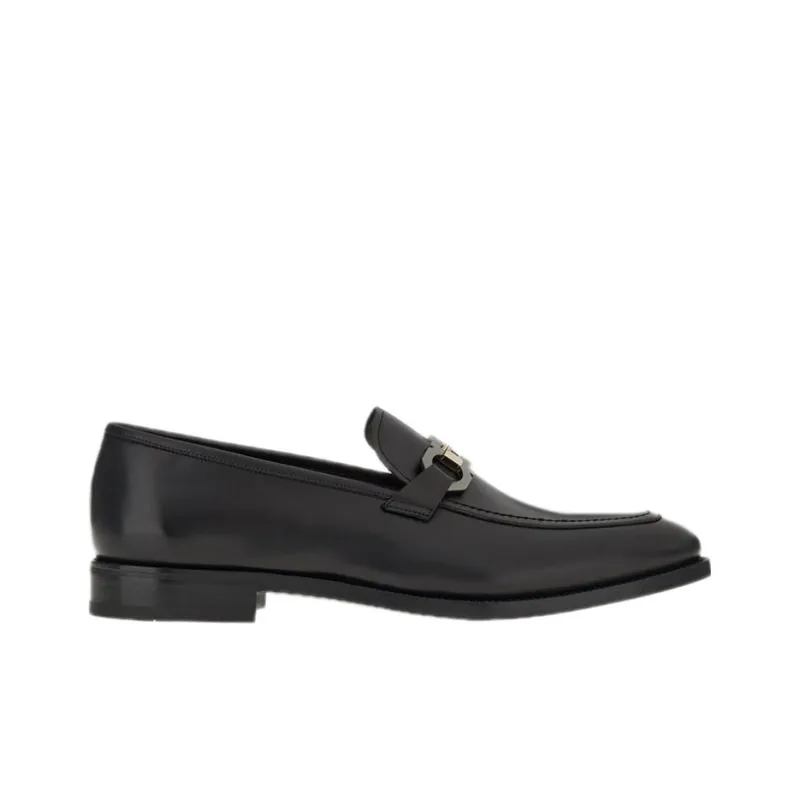 FERRAGAMO GANCINI Mokasin Shoes Men's Black-5