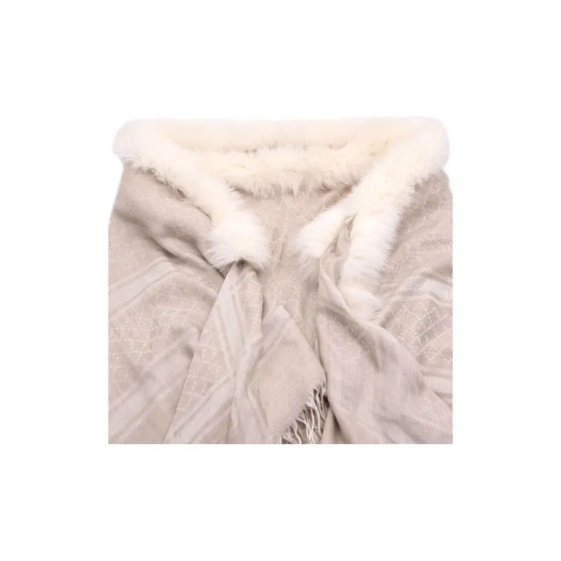 GUCCI Wool Shawls Women's Beige-2