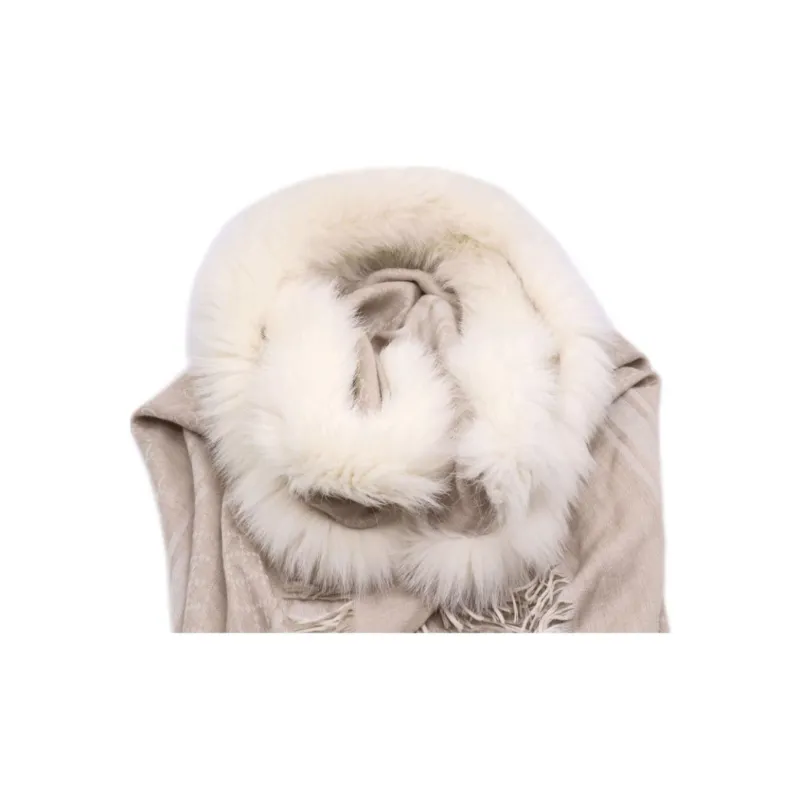 GUCCI Wool Shawls Women's Beige-1