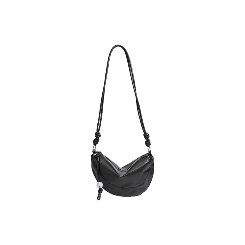 NX DOUGHNUT PU Shoulder Bag Women's Silver/Black-14
