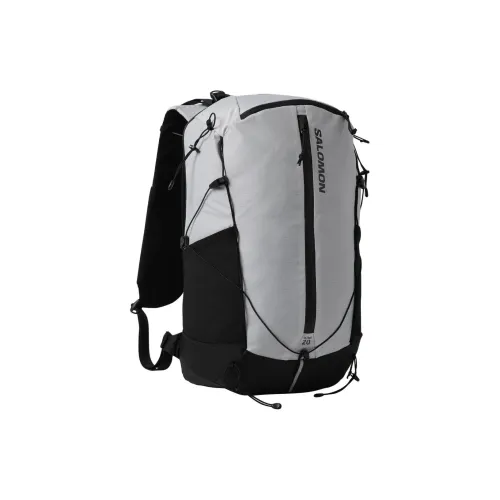 SALOMON Nylon Outdoor Hiking Bag Backpacks Unisex Gray