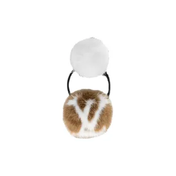 LOUIS VUITTON Mink Fur Hair Tie Women's Multicolor